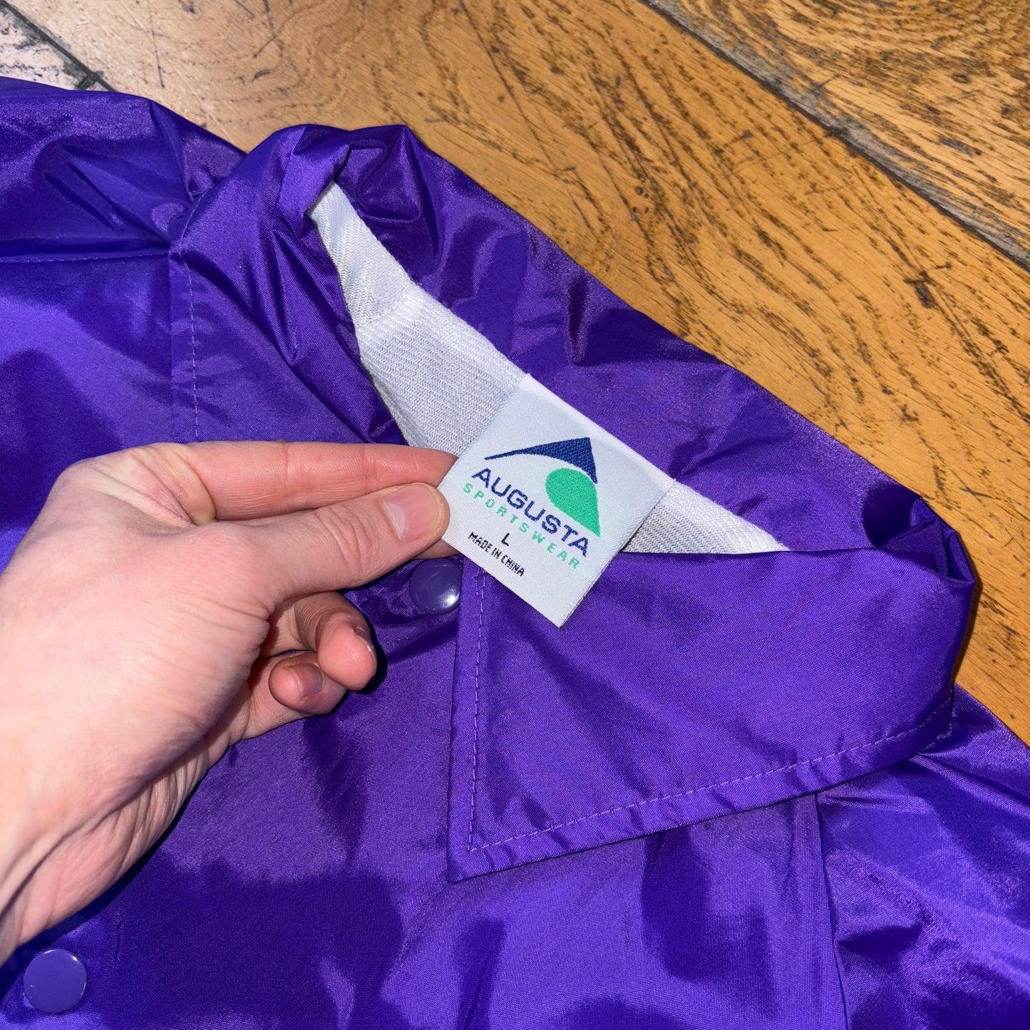 Vintage Purple Nylon Coach Harrington Jacket - L