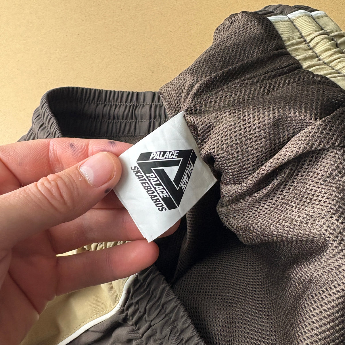 Palace Brown Baggy Piped Jogger Embroidered Tracksuit Bottoms - M