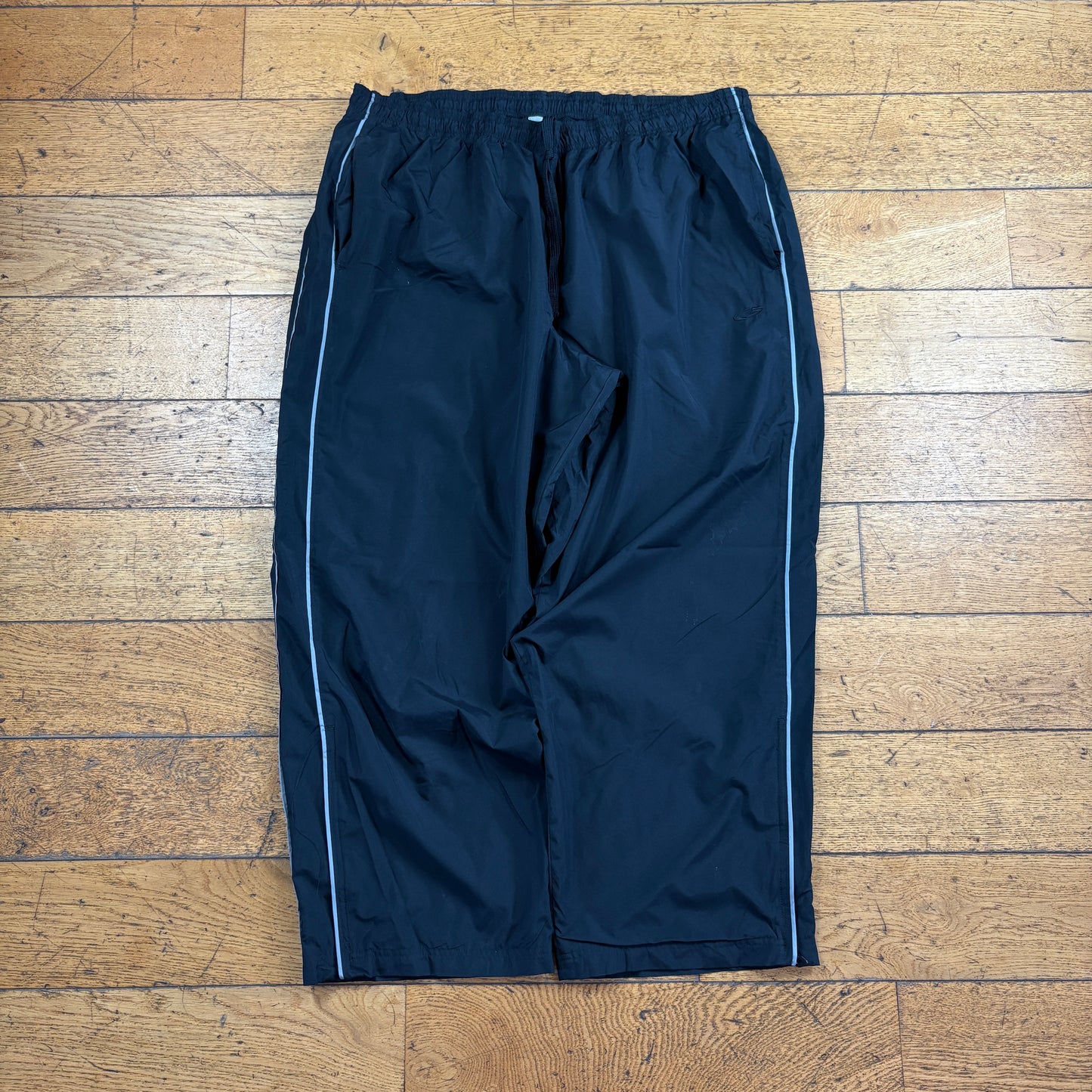 Vintage Champion Black Baggy Tracksuit Sweatpants Track Pants Bottoms - XXL