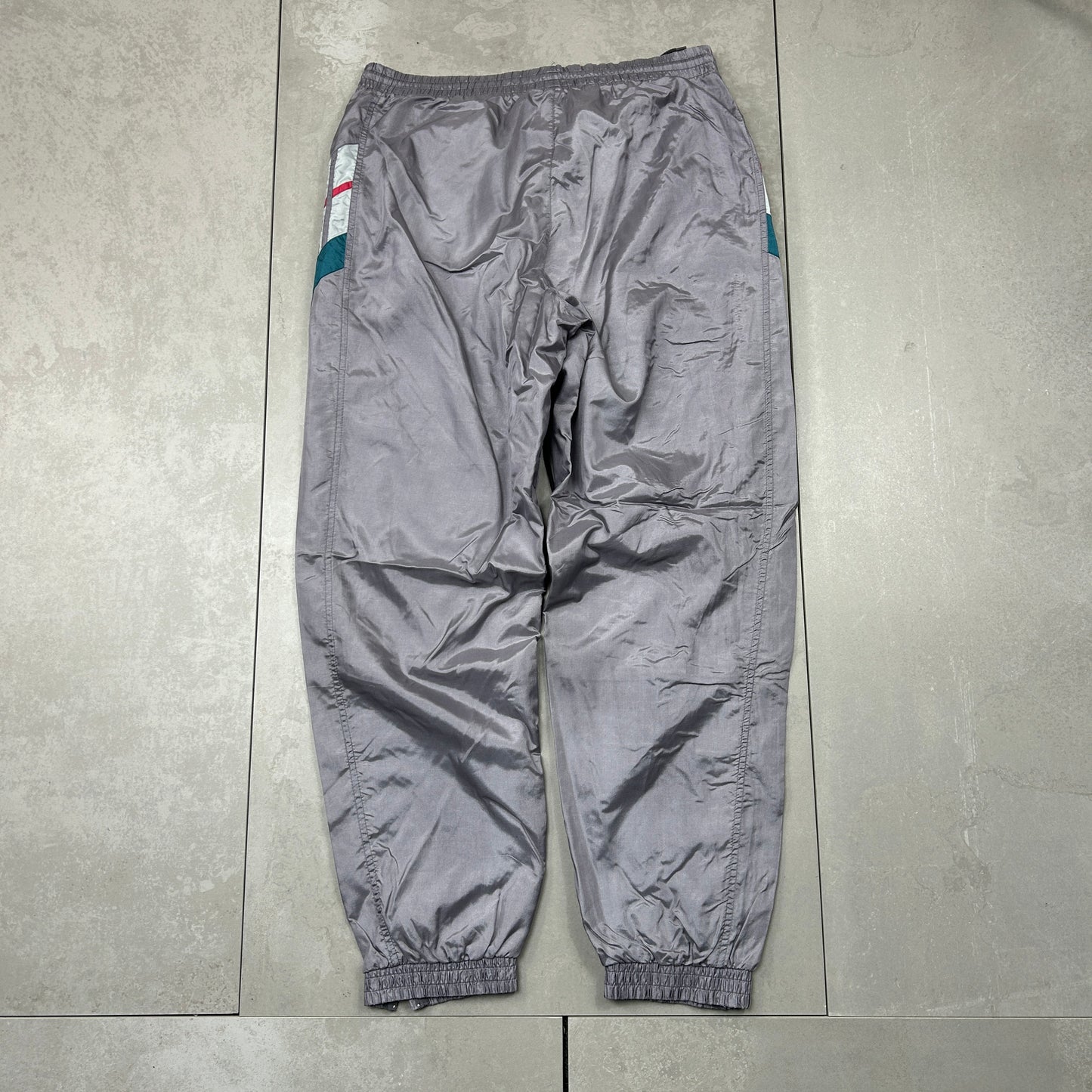 Vintage Adidas Grey Baggy Tracksuit Sweatpants Track Pants Bottoms - L