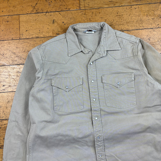 Vintage Carhartt Cream Workwear Western Shirt - XL