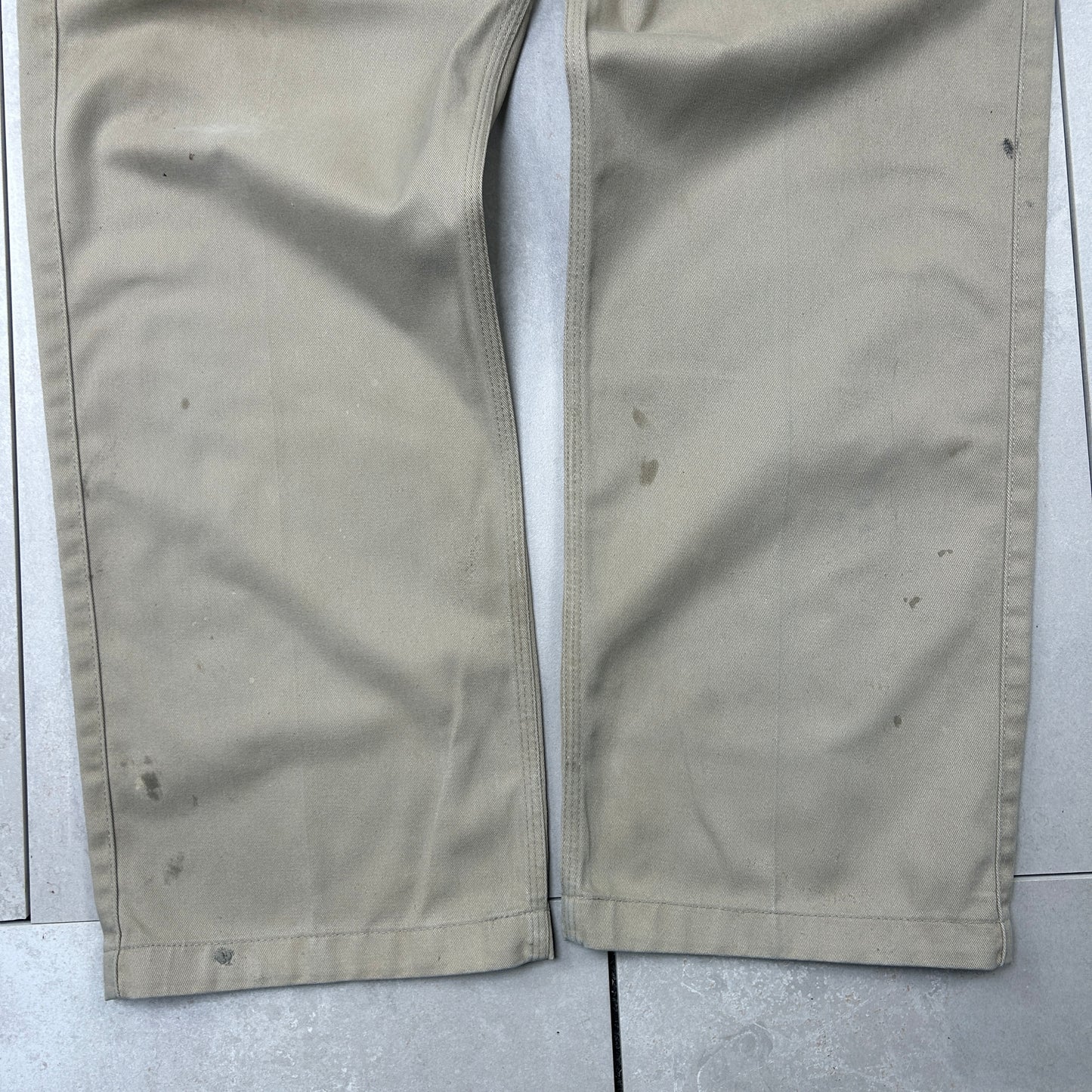Vintage Carhartt Cream Workwear Carpenter Baggy Trousers - 38