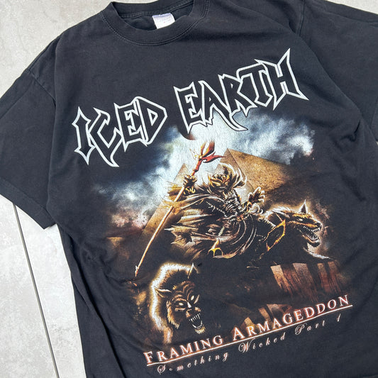 Vintage Iced Earth Framing Armageddon Black Graphic T-Shirt - M