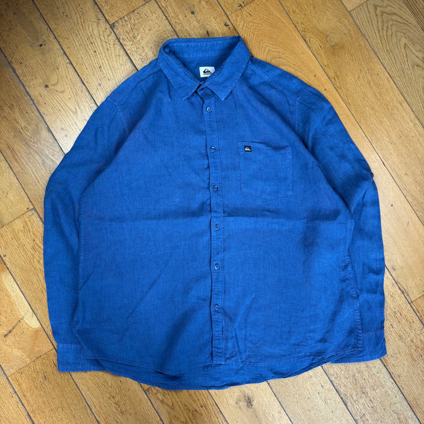 Vintage Quiksilver Blue Surfwear Button Shirt - XXL