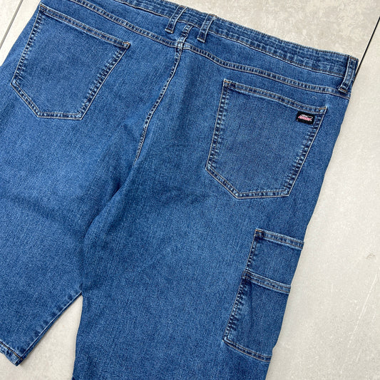 Vintage Dickies Workwear Carpenter Blue Baggy Shorts - 44