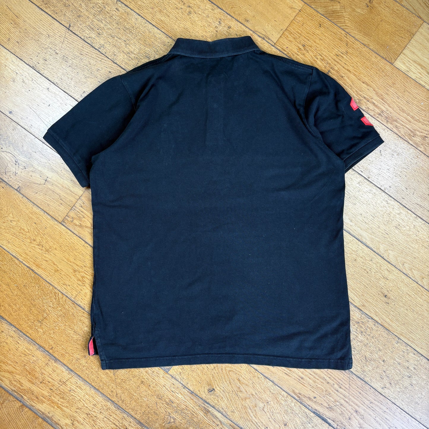 Vintage US Polo ASSN Big Pony Black Polo Shirt - L