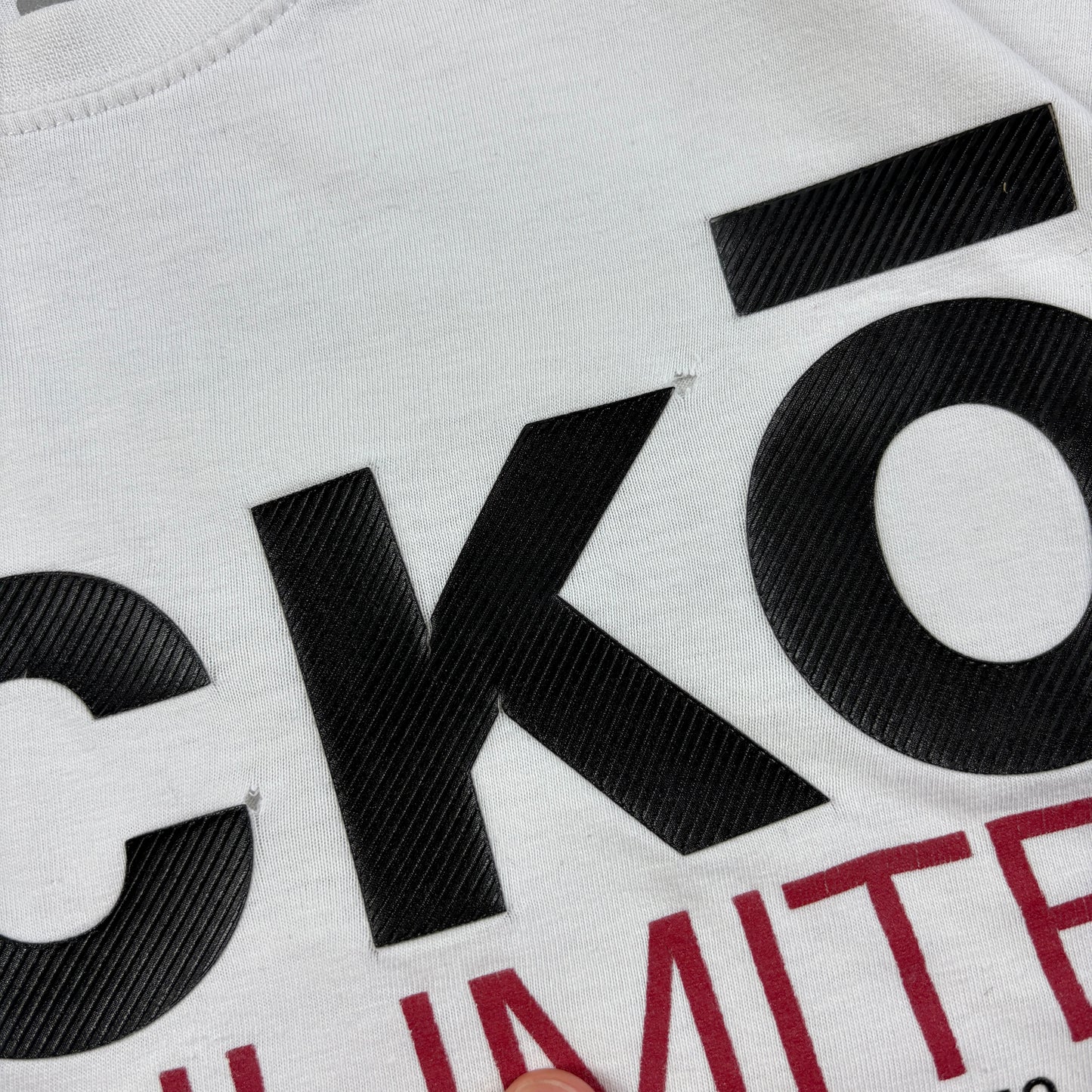 Vintage Ecko Unltd Hip Hop White Graphic T-Shirt - L