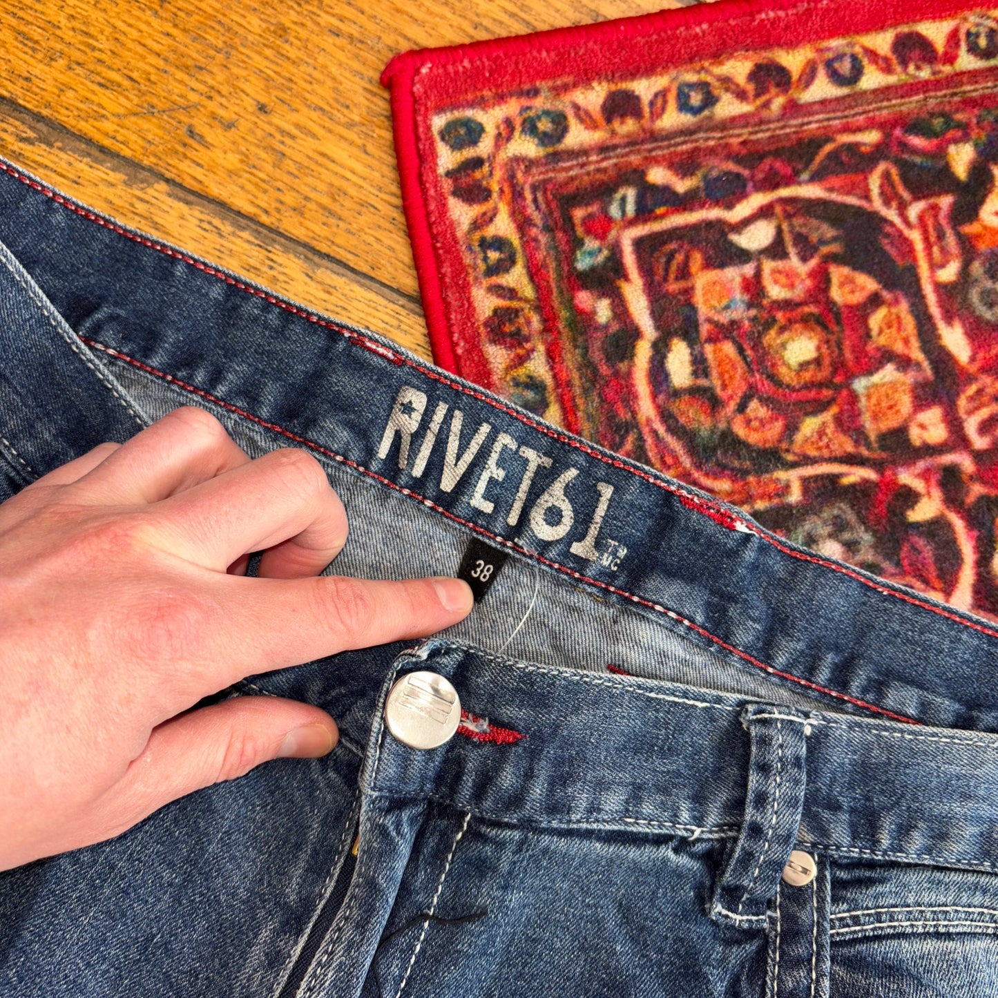 Vintage Blue Denim Shorts - 38