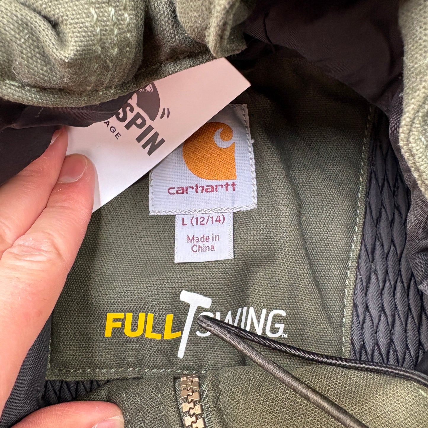 Vintage Carhartt Green Active Workwear Jacket - M