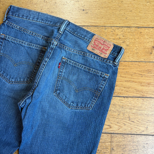 Vintage Levis 559 Baggy Blue Denim Jeans - 34