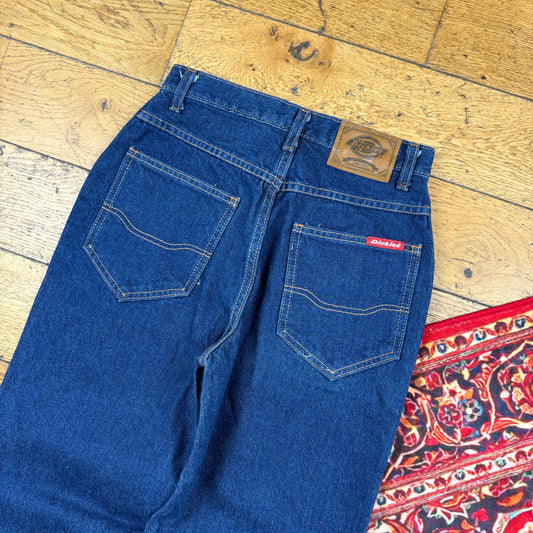 Vintage Dickies Blue Womens Workwear Carpenter Tapered Jeans - Size 6