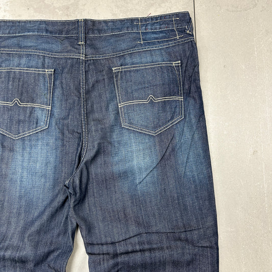 Vintage Ecko Embroidered Hip Hop Baggy Blue Jeans - 42