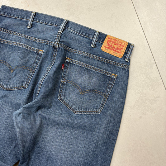 Vintage Levis 569 Baggy Blue Denim Jeans - 38