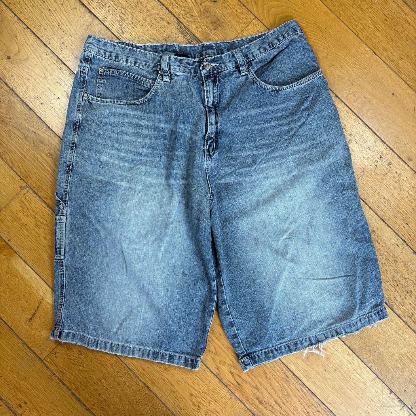 Vintage Rocawear Embroidered Hip Hop Blue Baggy Shorts Jorts - 38