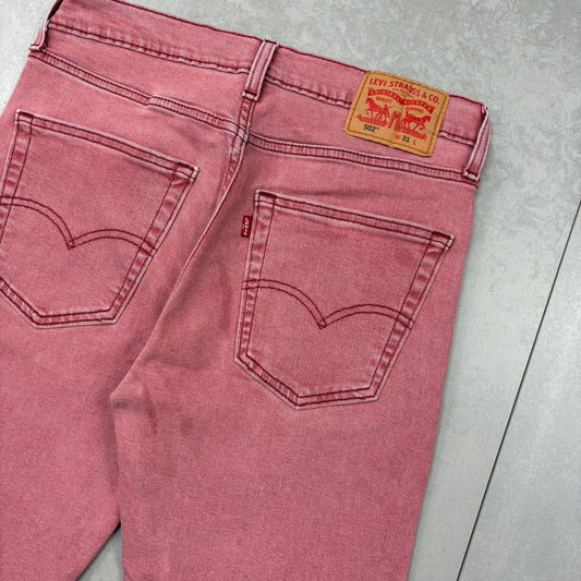 Vintage Levis 52 Pink Denim Shorts - 31