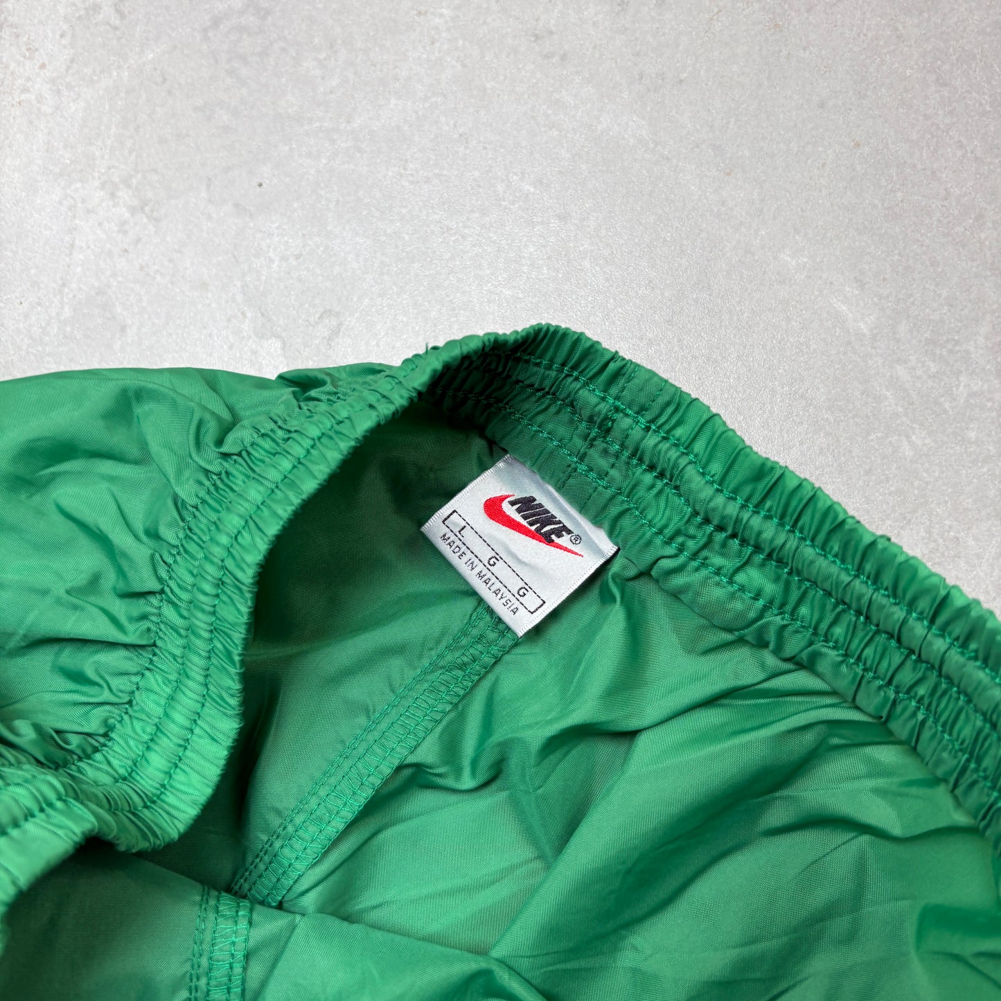 Vintage Nike Green Baggy Tracksuit Sweatpants Track Pants Bottoms - L