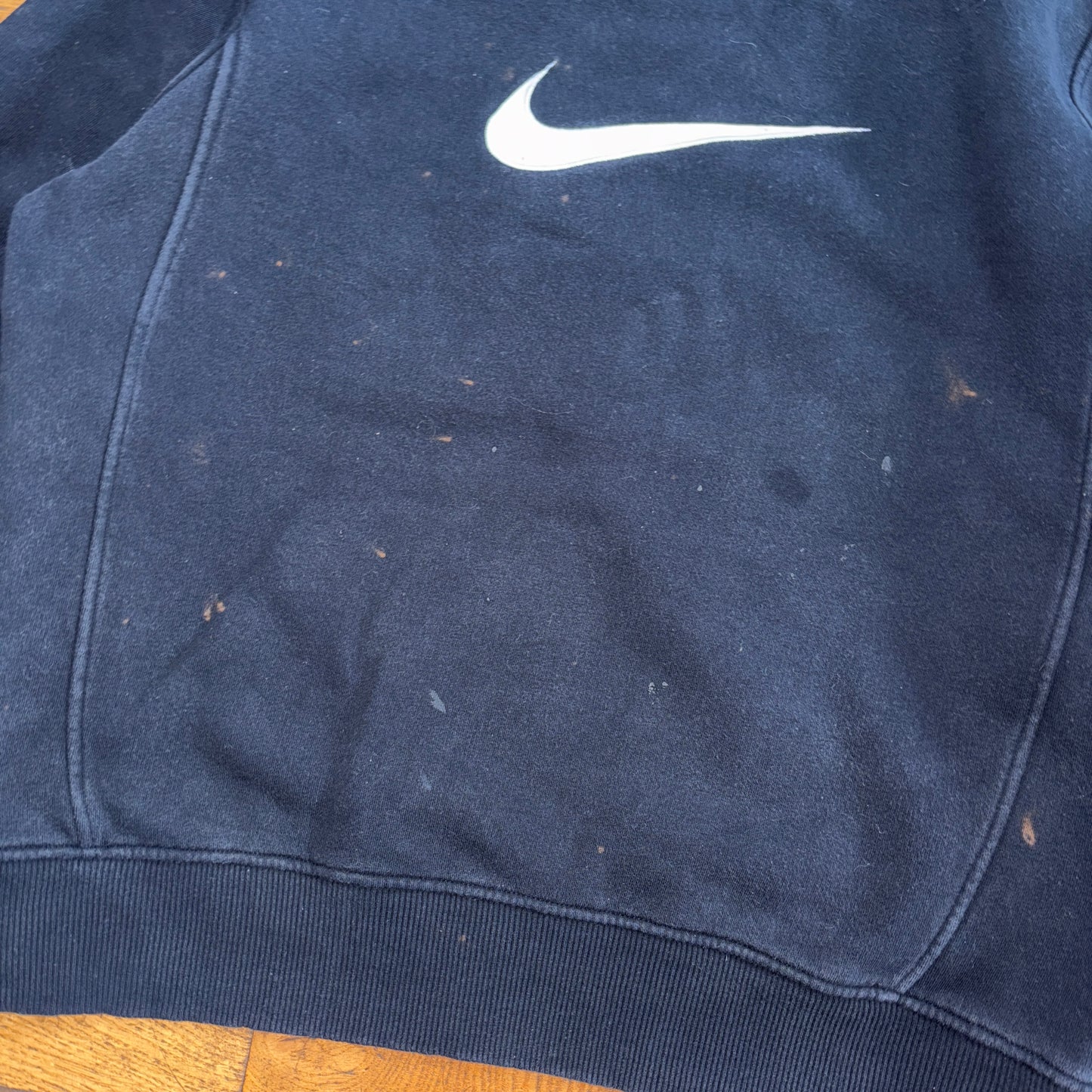 Vintage Nike Y2K Black Swoosh Embroidered Sweatshirt - M
