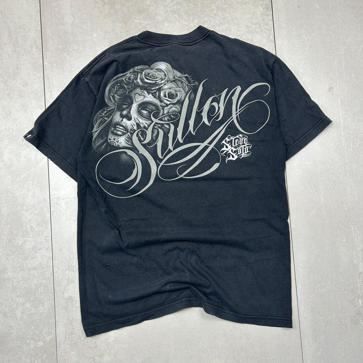 Vintage Tattoo Black Graphic T-Shirt - M