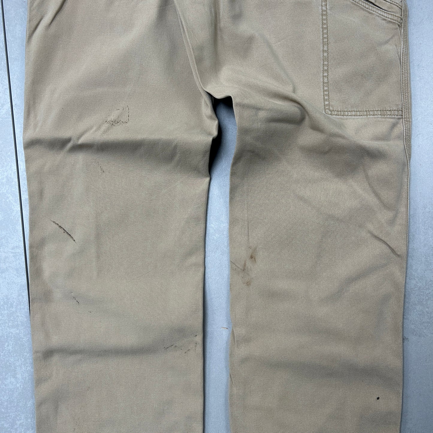 Vintage Carhartt Workwear Carpenter Baggy Brown Trousers - 33