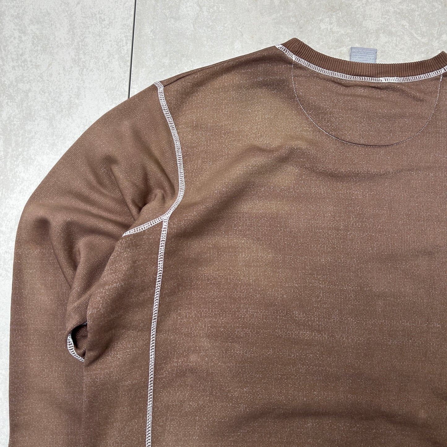 Vintage Nike Brown Embroidered Sweatshirt - L