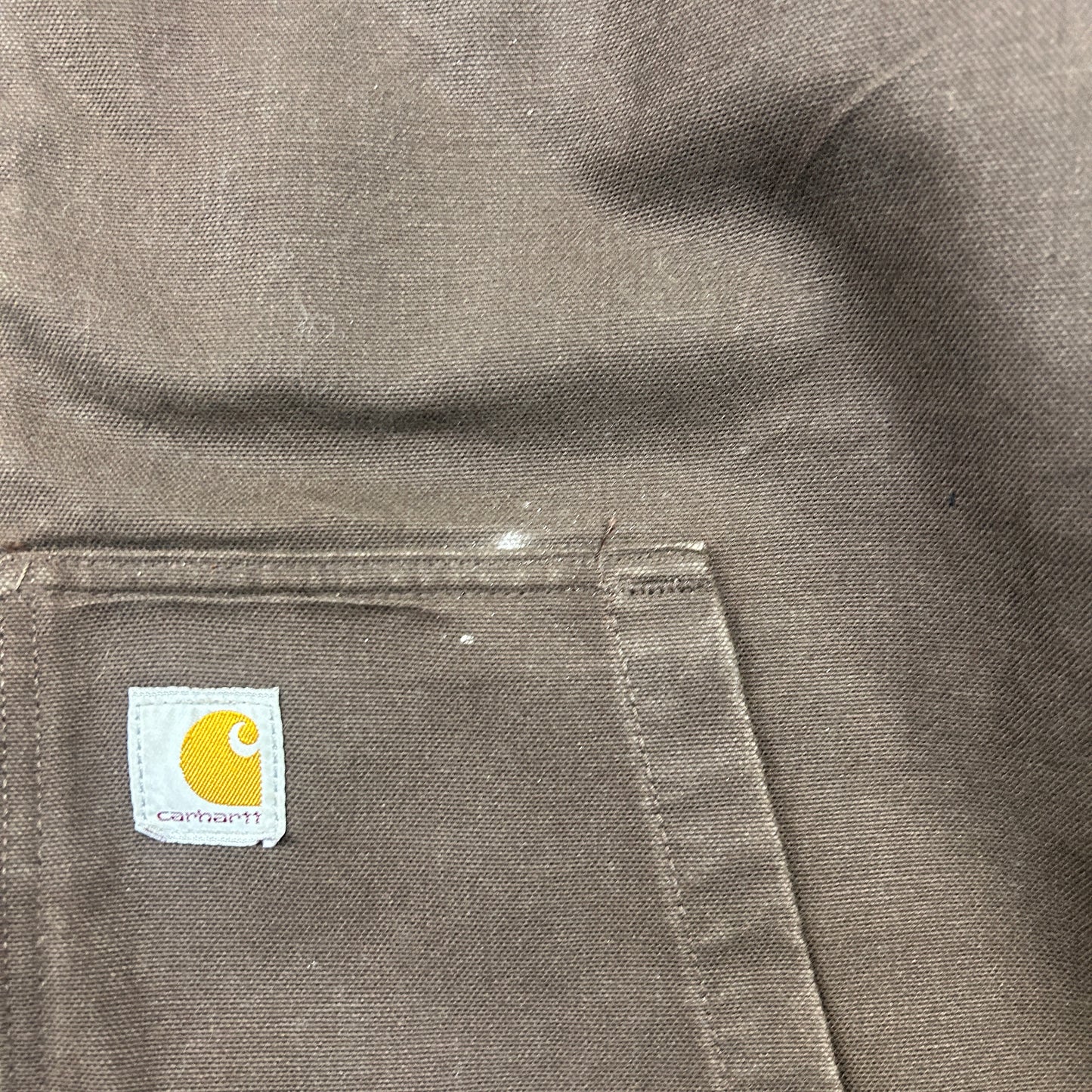 Vintage Carhartt Active Workwear Detroit Brown Hoodie Jacket - XL