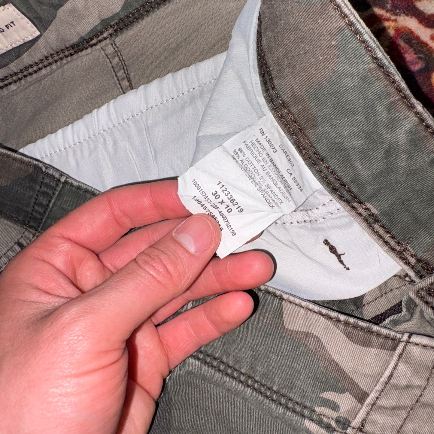Vintage Wrangler Green Camo Y2K Baggy Shorts Jorts - 30