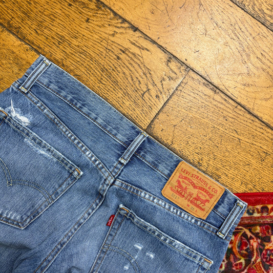 Vintage Levis 511 Blue Denim Shorts - 31