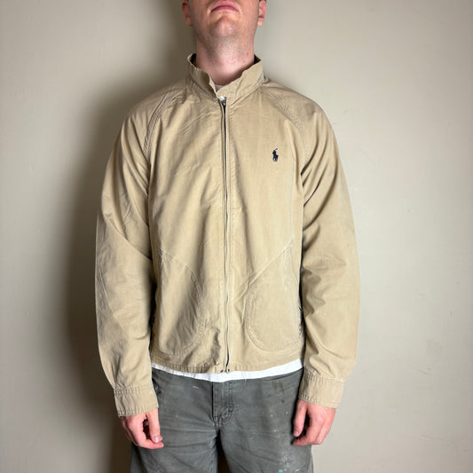 Vintage Ralph Lauren Cream Harrington Zip Jacket - L