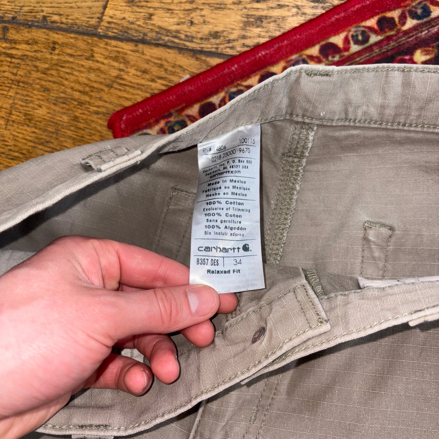 Vintage Carhartt Brown Workwear Baggy Carpenter Shorts - 34