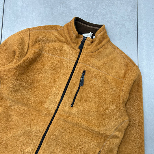 Vintage Timberland Orange Fleece Embroidered Sweatshirt - L