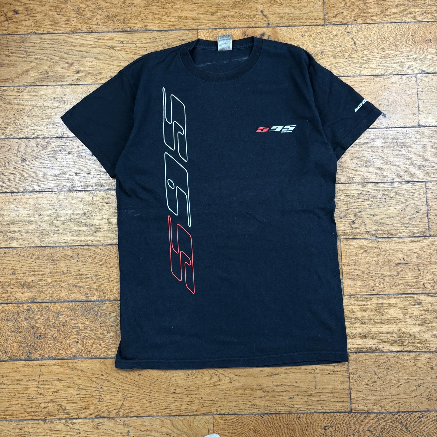 Vintage Look S95 Cycling Black Graphic T-Shirt - S