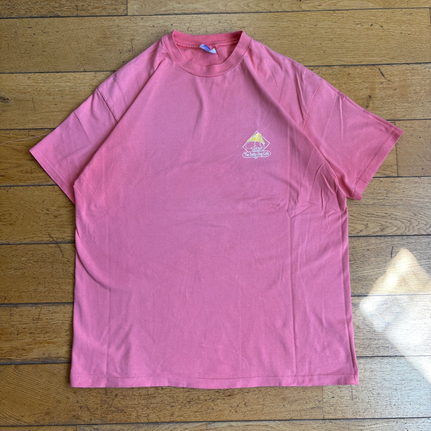 Vintage 1989 Salty Dog Cafe Pink Single Stitch Graphic T-Shirt - L