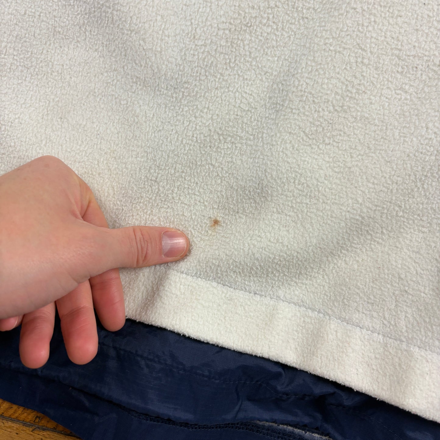 Vintage Kickers Cream Embroidered Fleece Sweatshirt - L