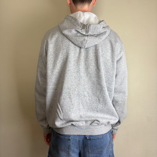 Vintage Carhartt Grey Zip Hoodie Sweatshirt - L