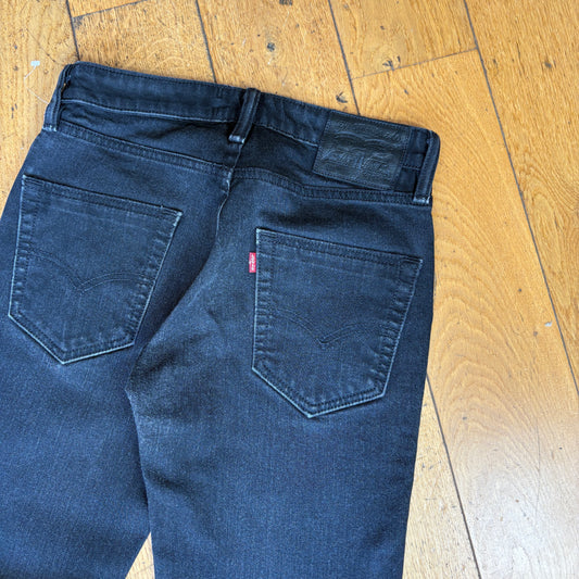 Vintage Levis 511 Slim Black Denim Jeans - 29