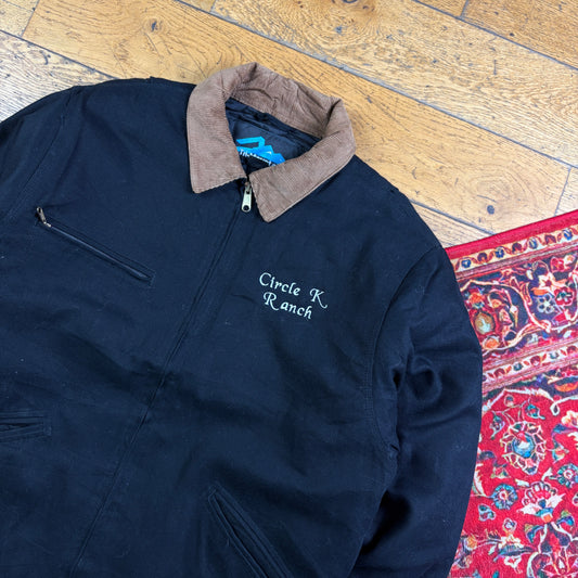 Vintage Black Workwear Carhartt Detroit Style Jacket - M