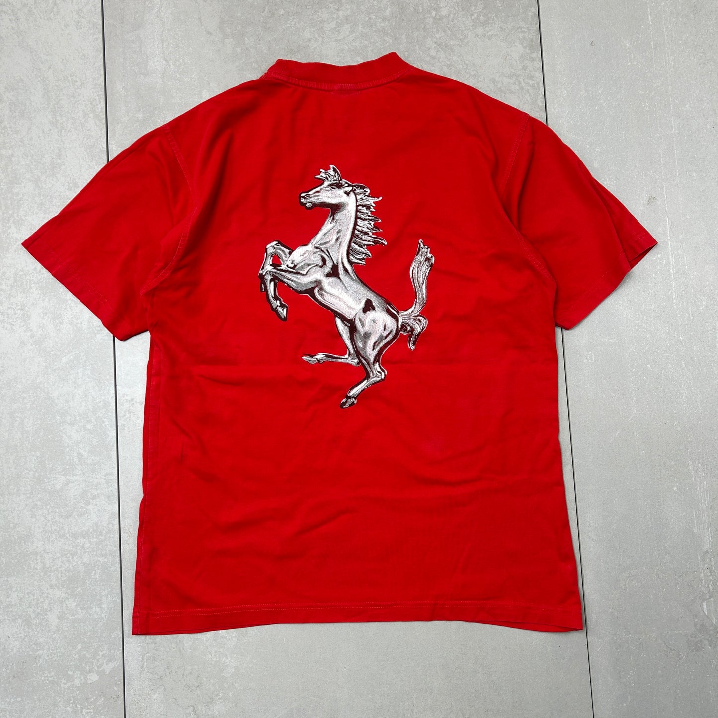 Vintage 1999 Ferrari Graphic Red T-Shirt - M
