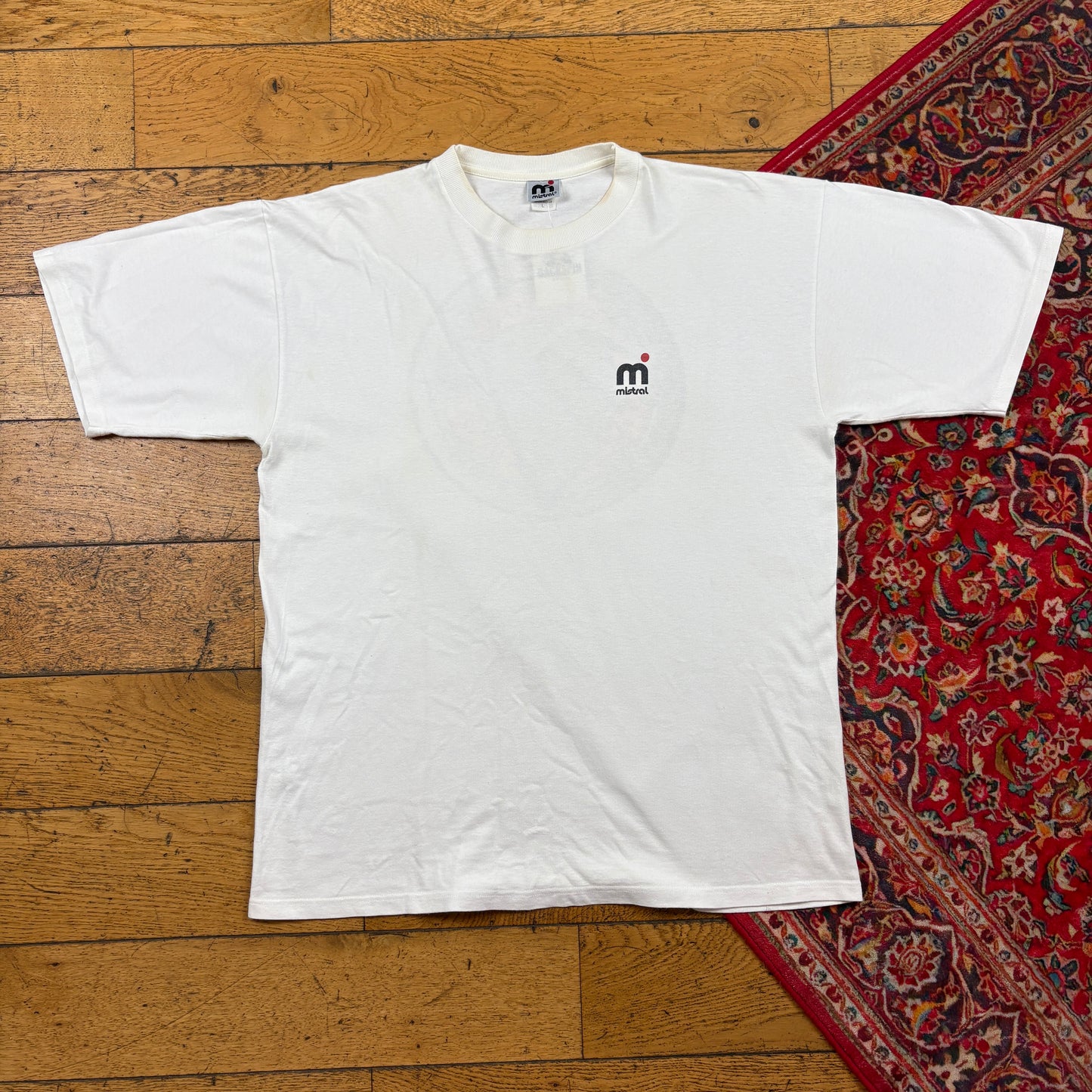 Vintage Mistral Hawaii Surfwear White Graphic T-Shirt - M