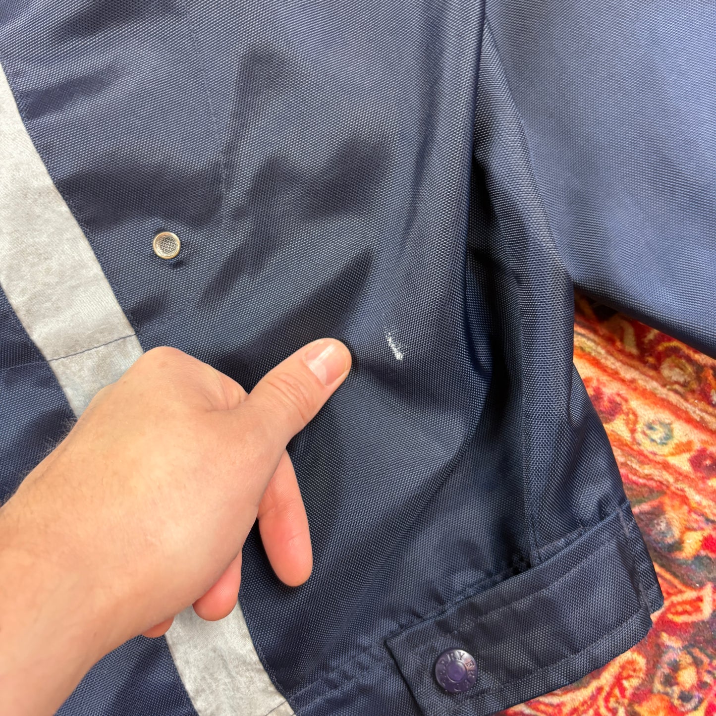 Vintage Fred Perry Navy Harrington Jacket - L