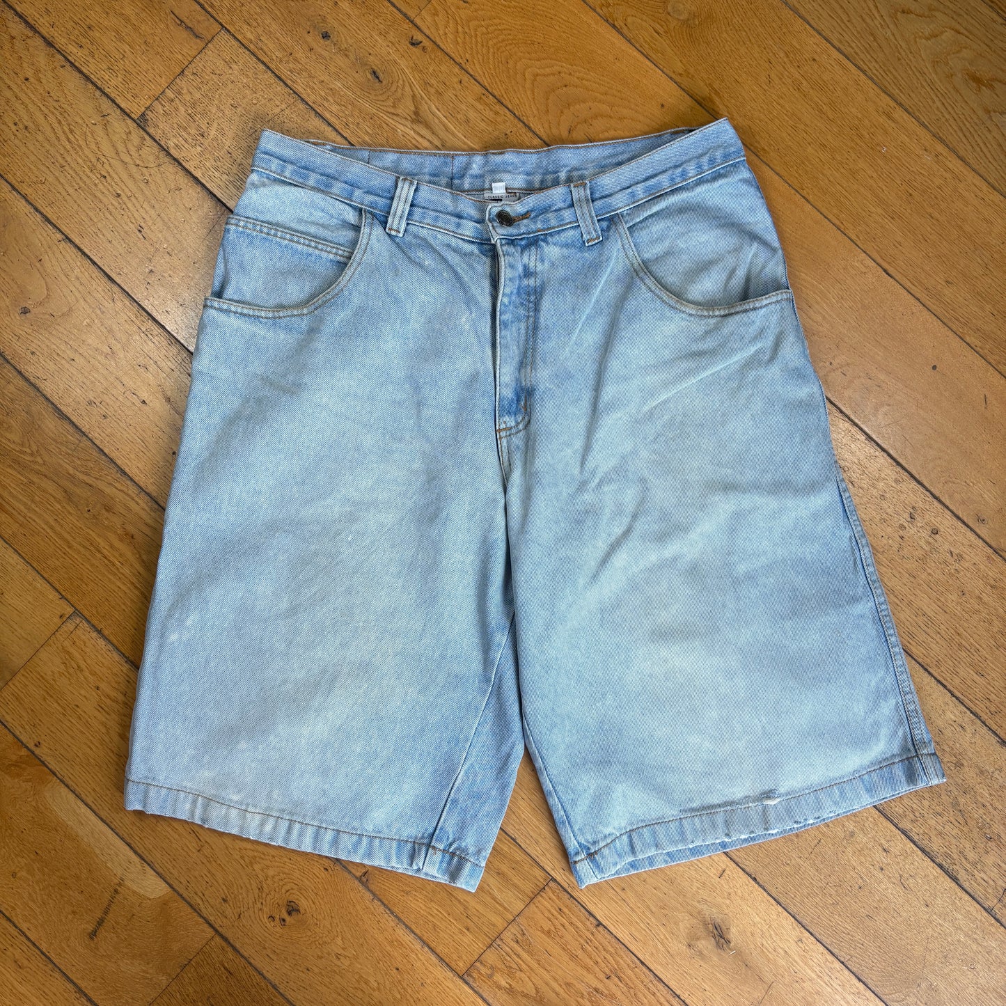 Vintage Extra Hip Hop Baggy Blue Shorts Jorts - 38