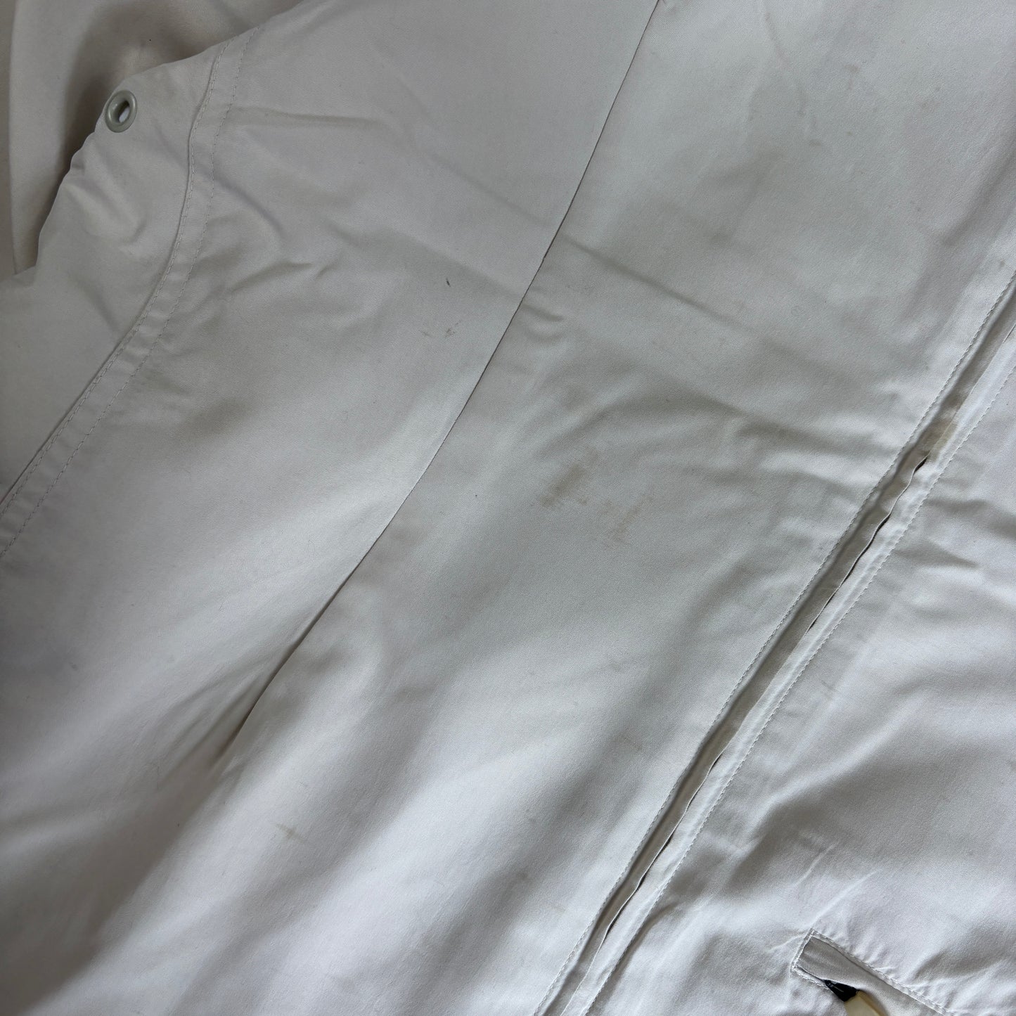 Vintage Adidas Cream Womens Tracksuit Track Shell Windbreaker Jacket - Size 10