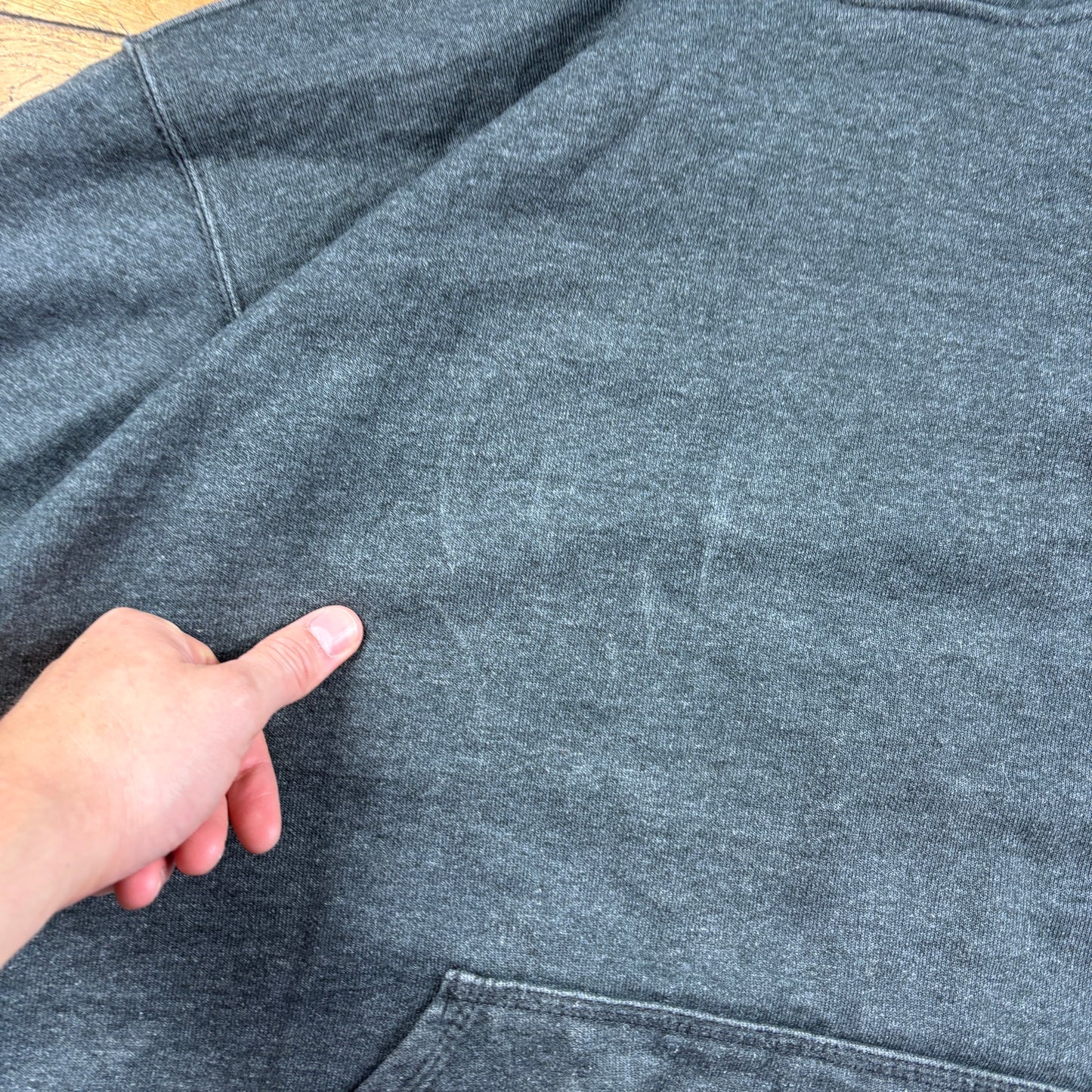 Vintage Carhartt Grey Hoodie Sweatshirt - XL