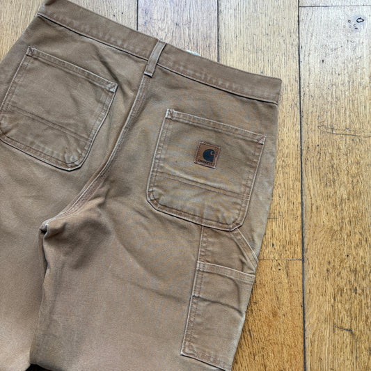 Vintage Carhartt Workwear Carpenter Brown Baggy Trousers - 29