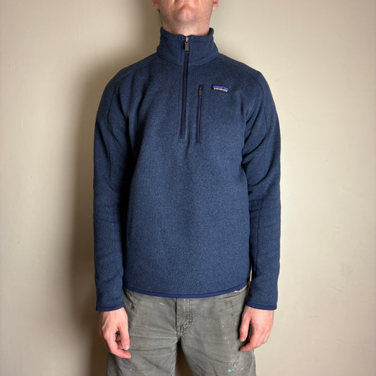 Vintage Patagonia Blue Hiking Gorpcore Quarter Zip Sweatshirt - M
