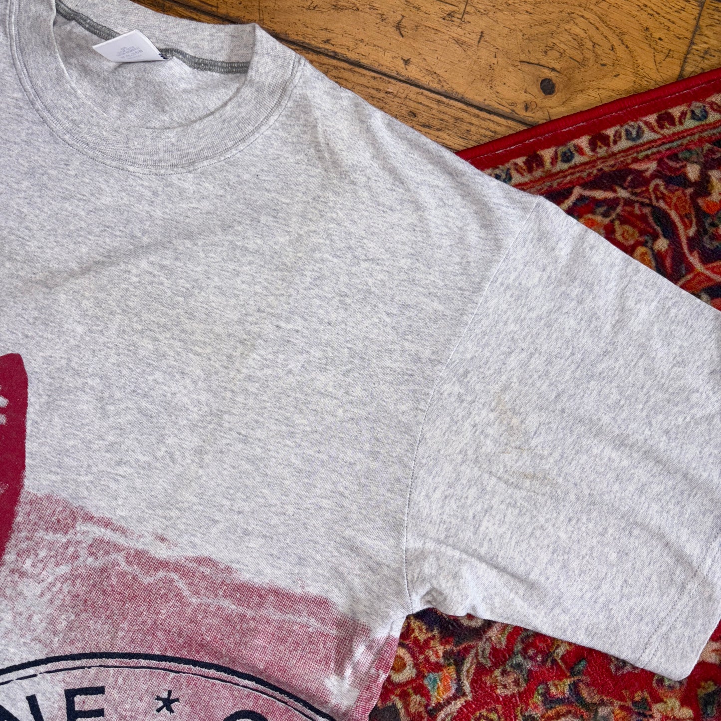 Vintage 90s Grey Surfwear All Over Print Graphic T-Shirt - XL