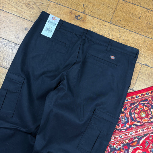 Vintage Dickies 874 Womens Black Skate Trousers - Size 18