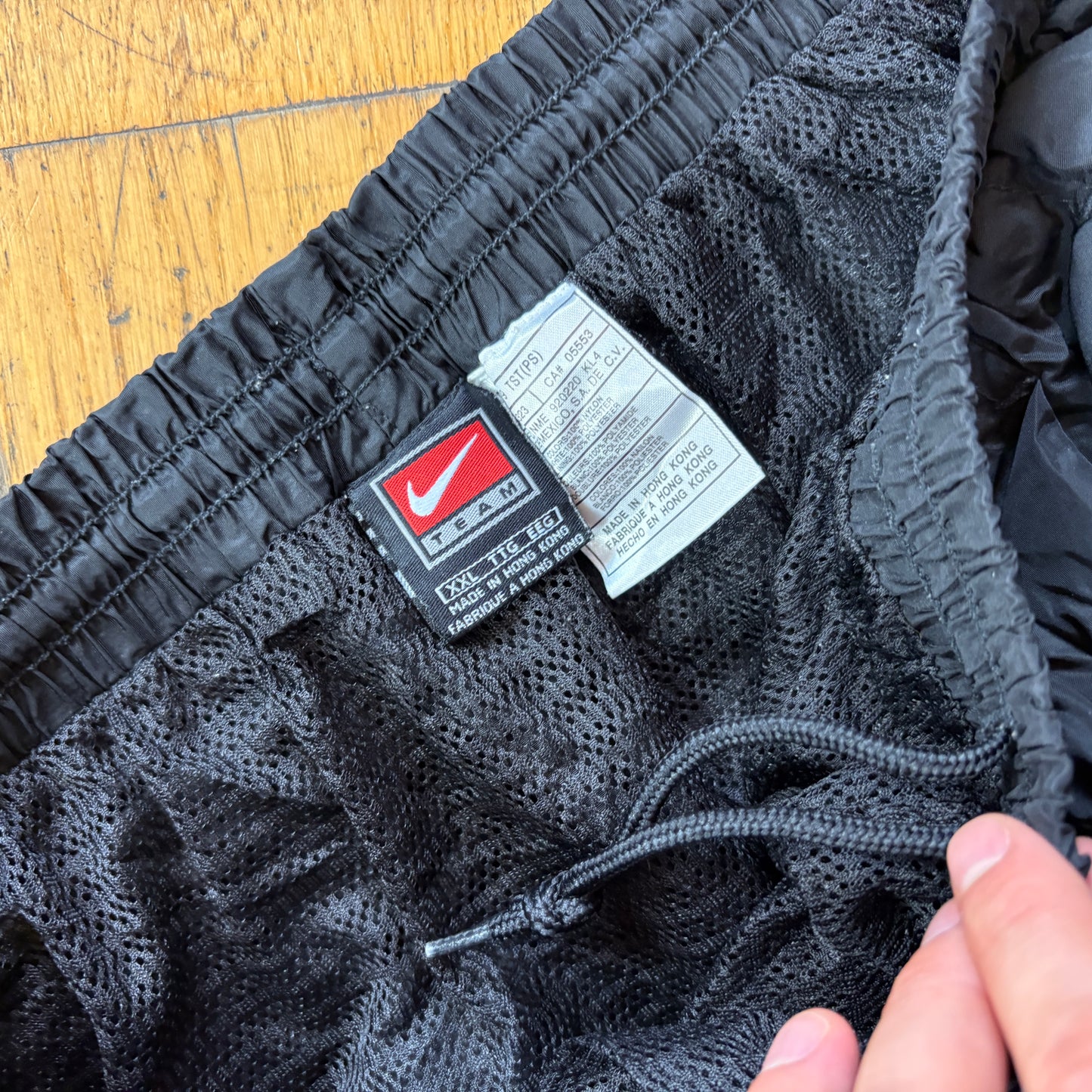 Vintage Nike Black Baggy Tracksuit Sweatpants Track Pants Bottoms - XXL