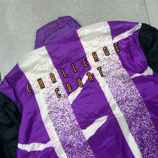 Vintage Nike Andre Aggasi Challenge Court Rare Purple Windbreaker Track Jacket