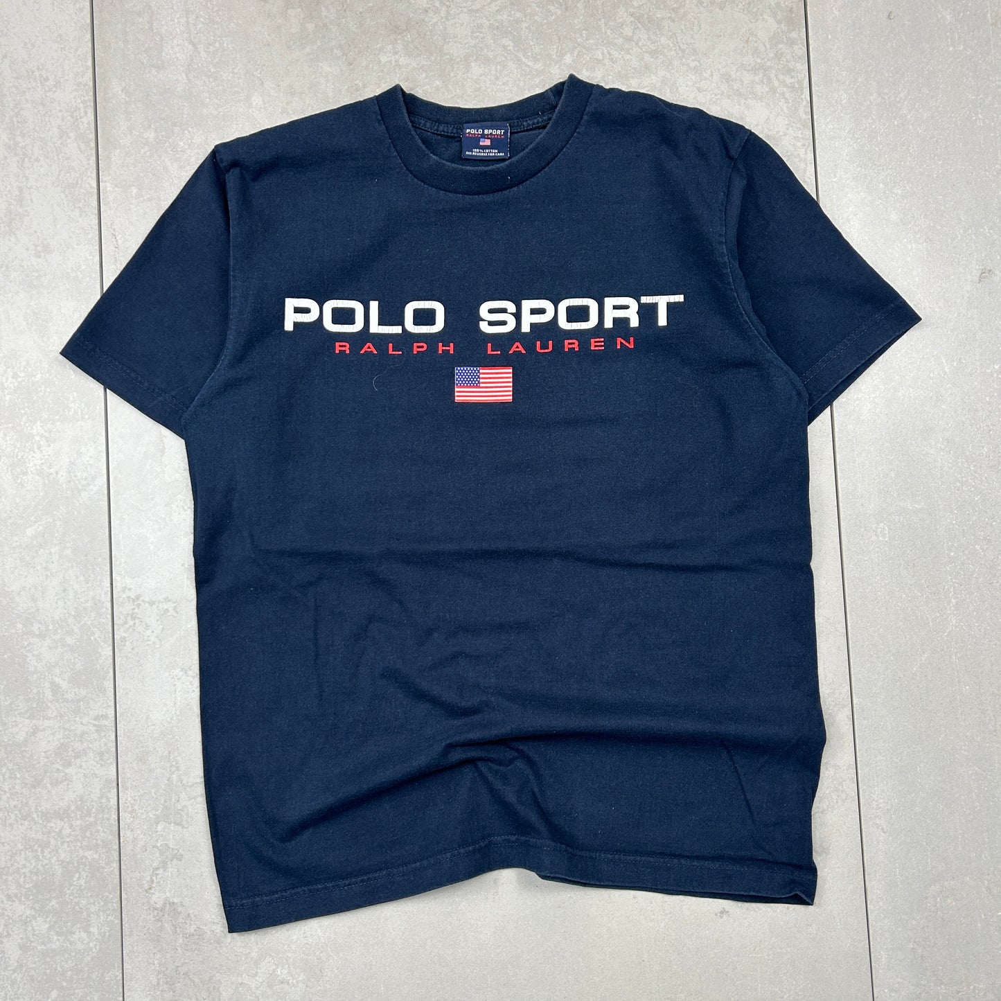 Vintage Ralph Lauren Polo Sport Navy Graphic T-Shirt - S