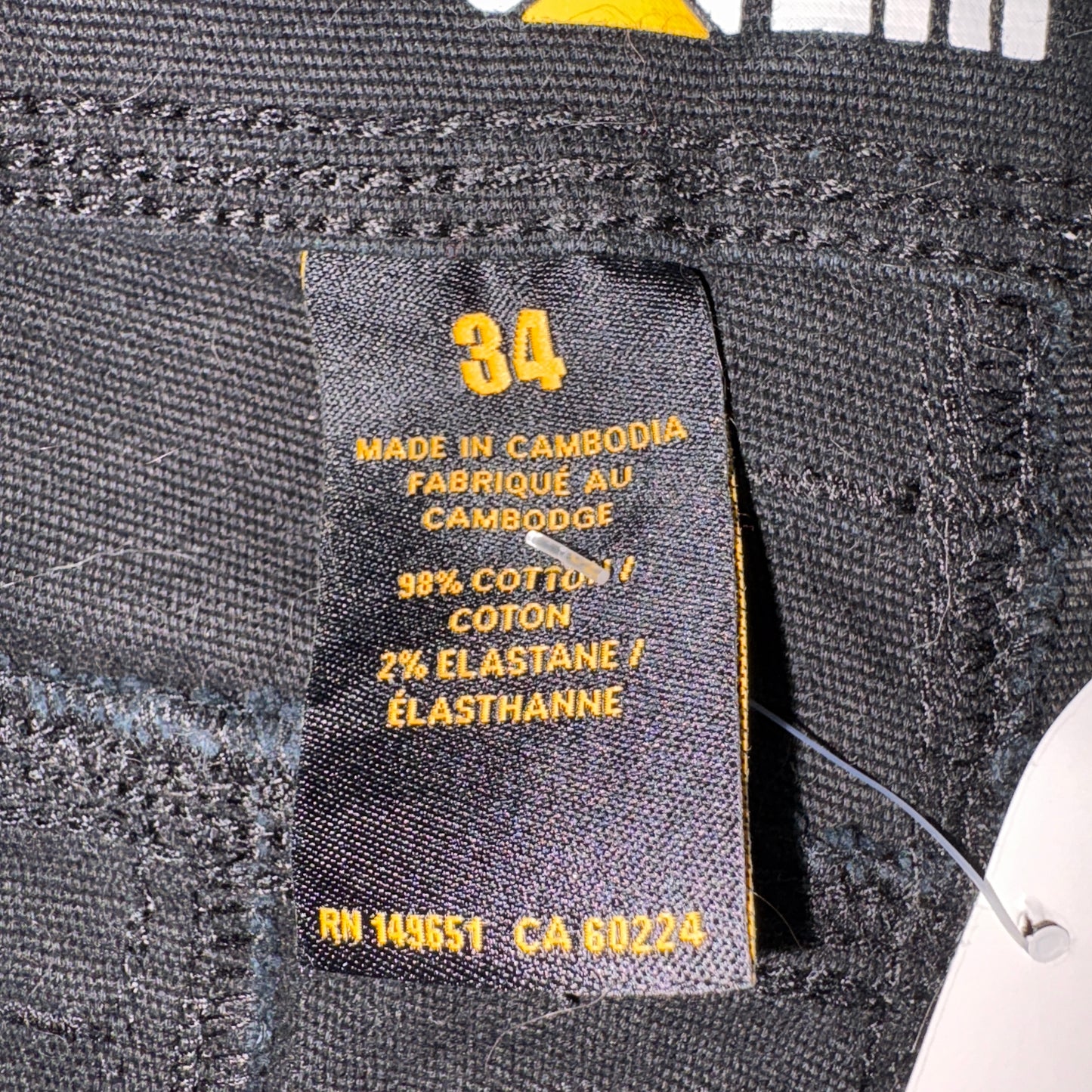 Vintage Caterpillar Black Workwear Denim Shorts - 34